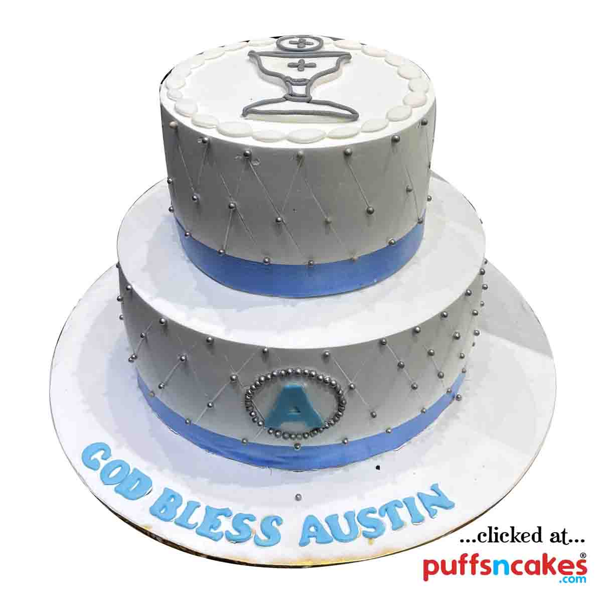 (2131) Communion Theme Cake